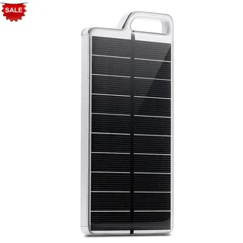 

PowerGreen 100% Original Li-polymer Power Bank 10000mAh Phone Solar Charger Panel with Carabiner Design & LED