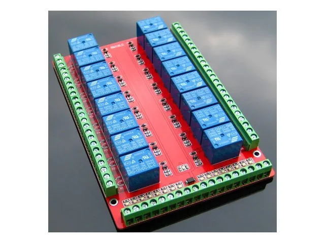 

DOIT 16 Channel Relay Shield Module RM16LS 5V 12V 24V Raspberry Pi Pcduino Development Board DIY Kit RC Electronic Toy