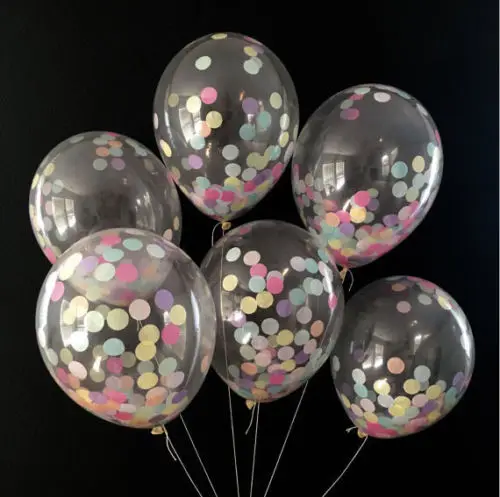 

Confetti Balloons Clear Ballons Party Wedding Party Decoration Kid Children Birthday Party Supplies Air Ballon Toys
