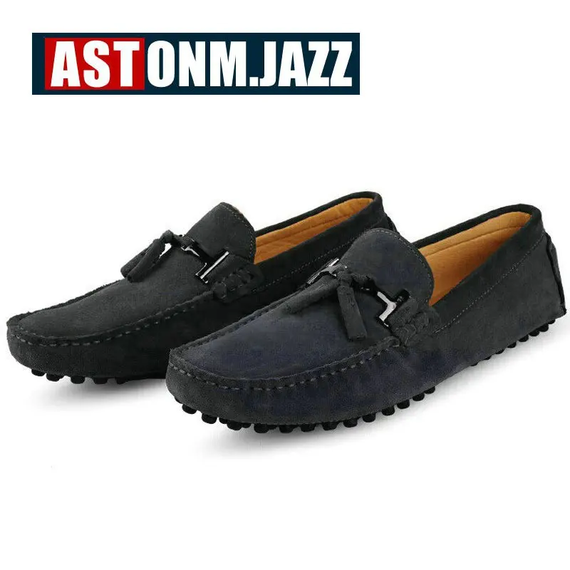 2017 мужские повседневные замшевые лоферы ручной работы дышащие кожаные