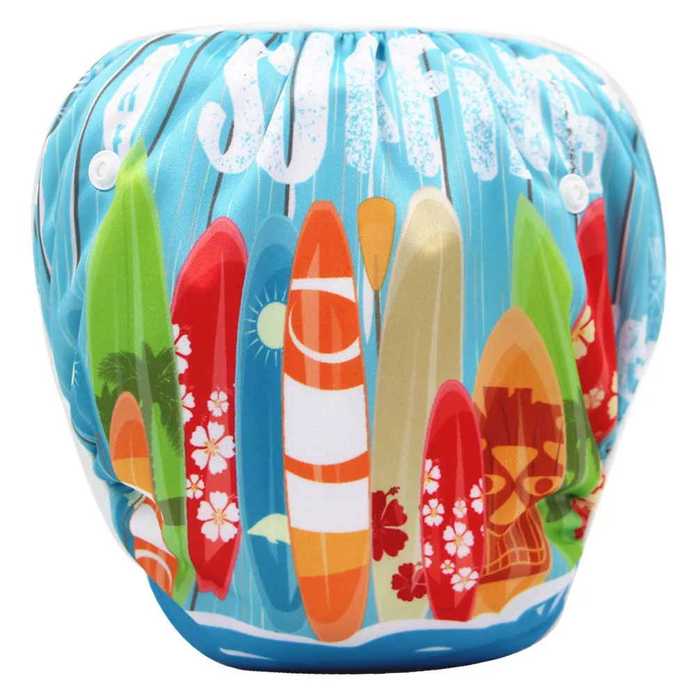 

Cute Baby Swim Pool Pants Diaper Trunks One Size Swim Diapers for Babies