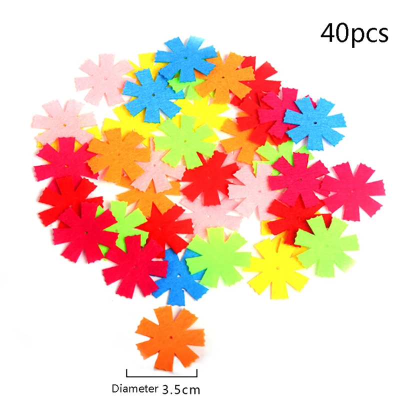 40 шт. нетканые пластыри детская ручная головоломка материалы лепестковая Корона узор Детские патчи товары для шитья и рукоделия DIY стикер