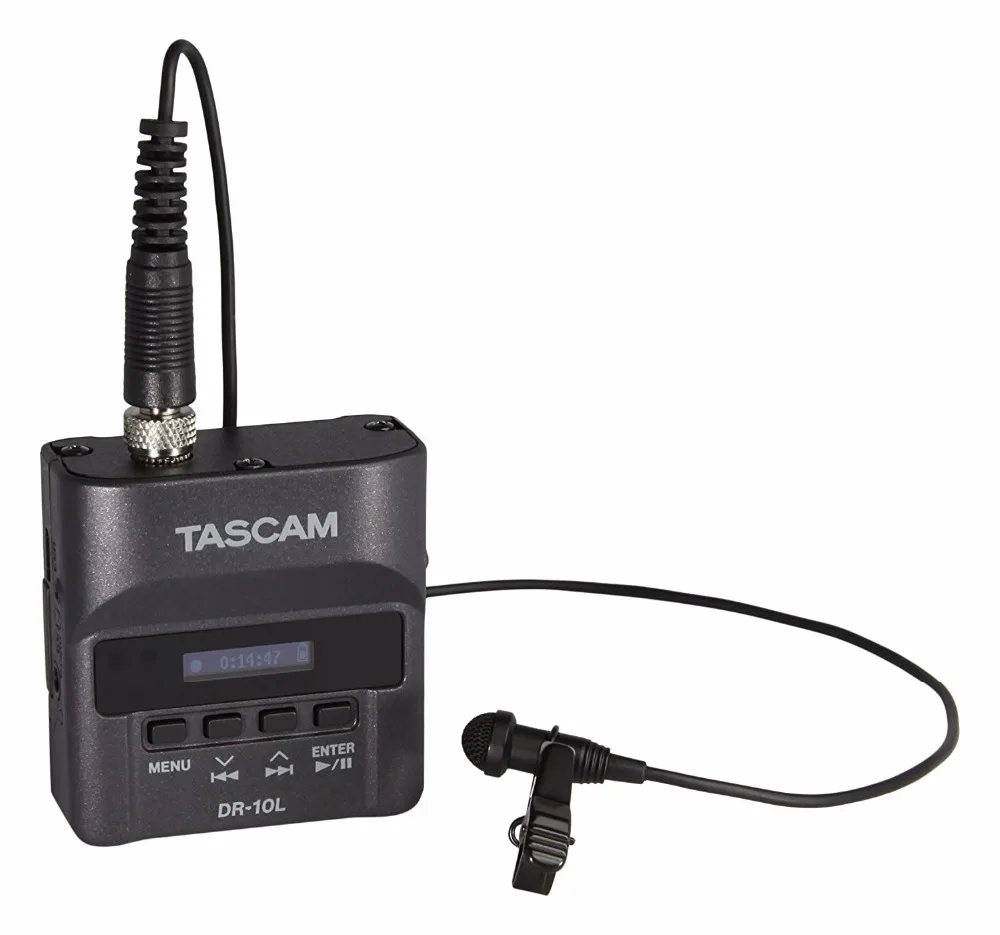 Tascam DR-10L цифровой аудио Регистраторы с петличный микрофон