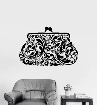 

Vinyl Wall Decal Accessory Shop Purse Bag Vintage Style Stickers Unique Gift 2LR1