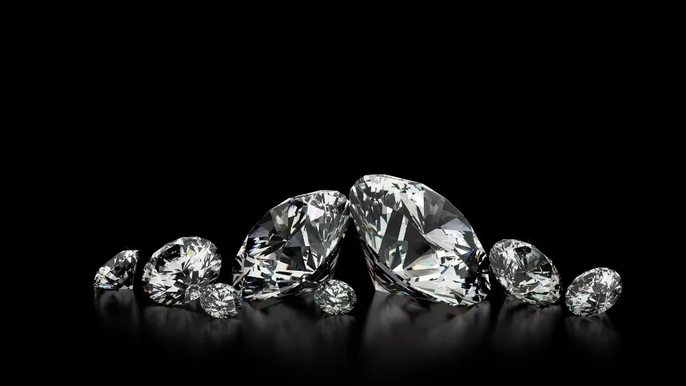 14K белое золото бриллиантовое паве круглый HPHT лаборатории кольцо с бриллиантом полный Enternity обручальное кольцо с бриллиантом для Для женщин