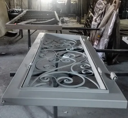 

Wrought iron doors +steel staircase +wrought iron railing integrate we desiged &made