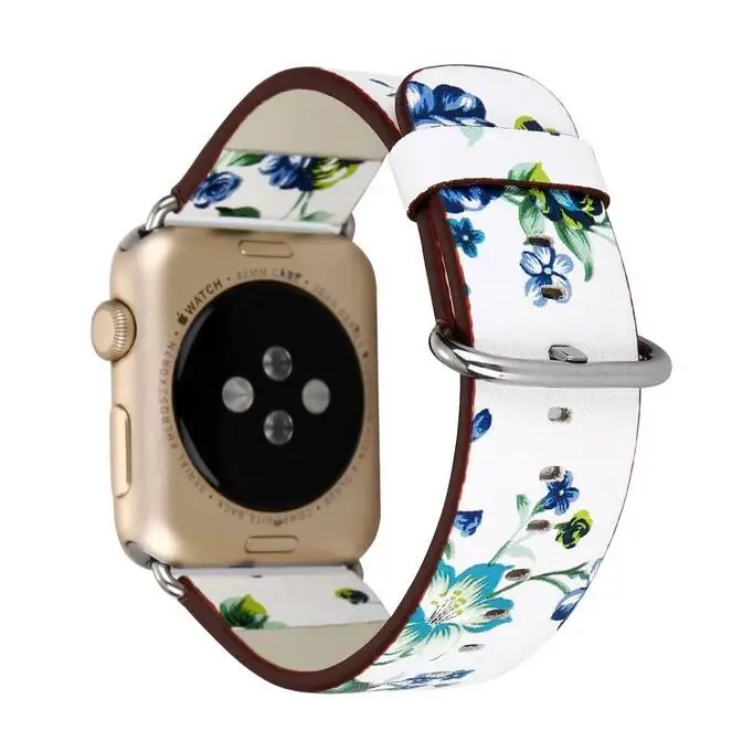 Ремешок для часов Apple Watch 38 мм 42 мм 40 мм 44 мм цветок ремешок для iwatch 4 3 2 1 Strapseries 5