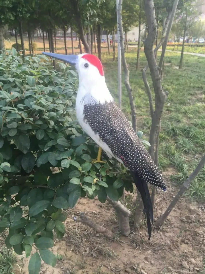 

new simulation woodpecker model foam&furs bird doll gift about 30cm 0780