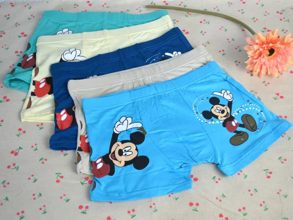 Free shipping!Wholesale children underwear cotton mickey mouse boys