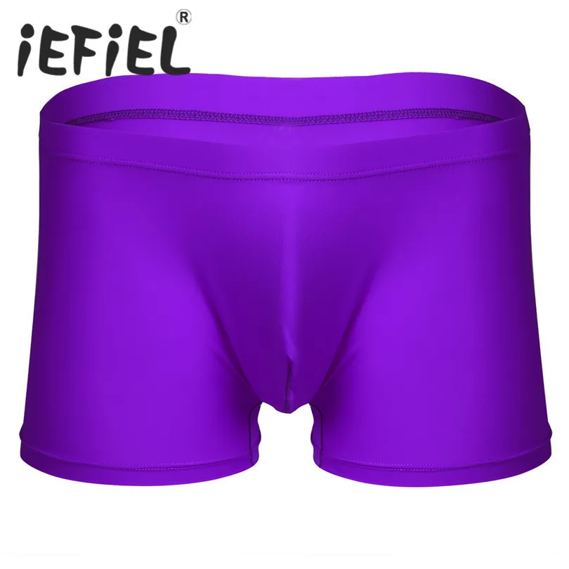 

iEFiEL Fashion Mens Lingerie Low Rise Boxer Shorts Mens Underwear Underpants Jockstraps Male Panties with Elastic Waistband