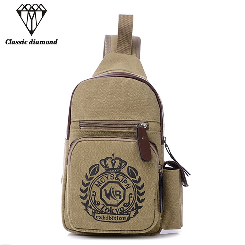 

Fashion Canvas Chest Bags Men Crossbody Messenger Bag Women High Quality Clutch Shoulder Bags Famous Brand Small Bag Waist Pack