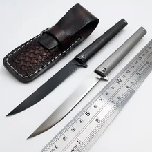 JSSQ M390 лезвие складной нож титановая ручка керамический шариковый подшипник карманные ножи Открытый выживания охотничий нож кемпинг EDC инструмент