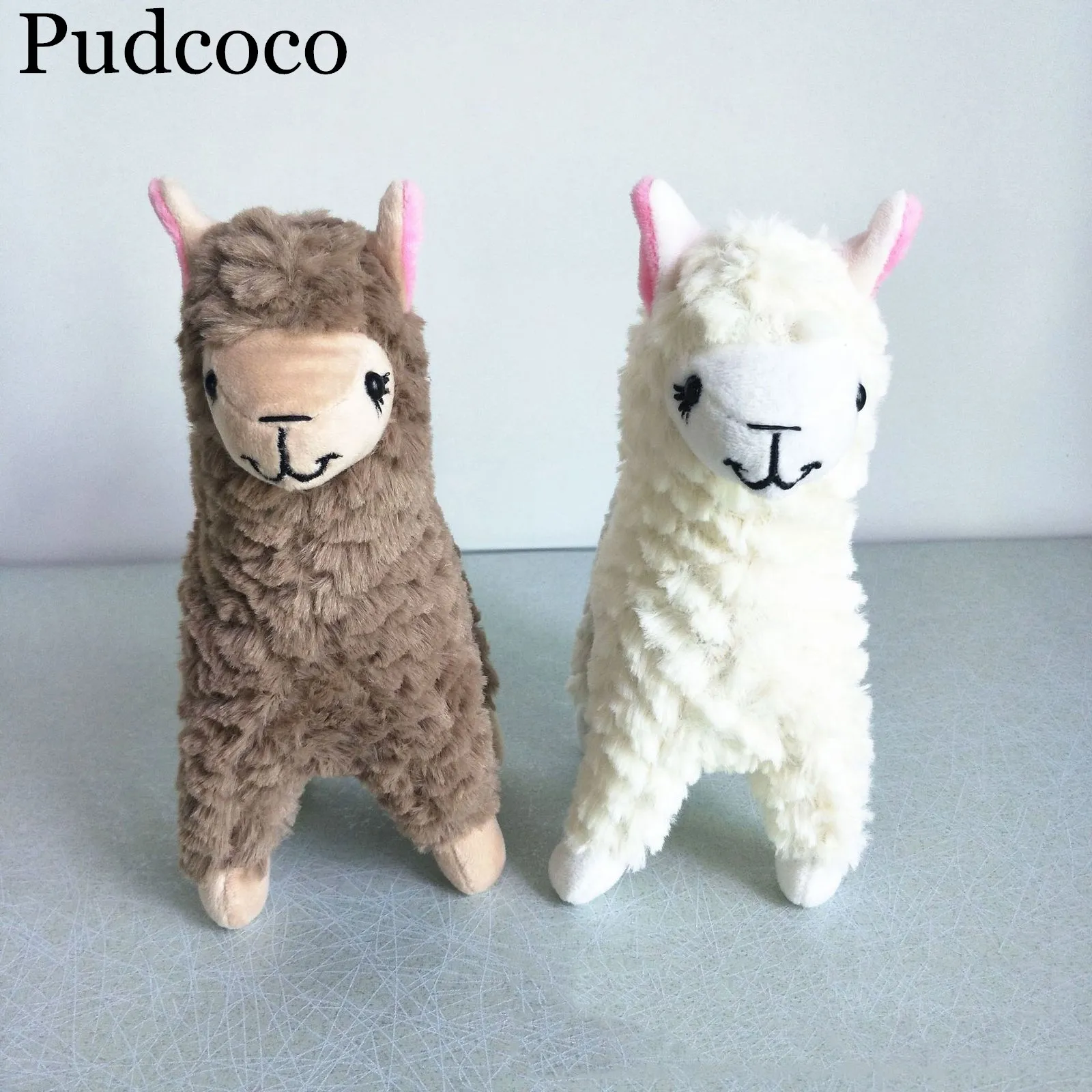Pudcoco новинка 2019 2 шт. милый травяной конь лама из альпаки овечий флис мягкая кукла