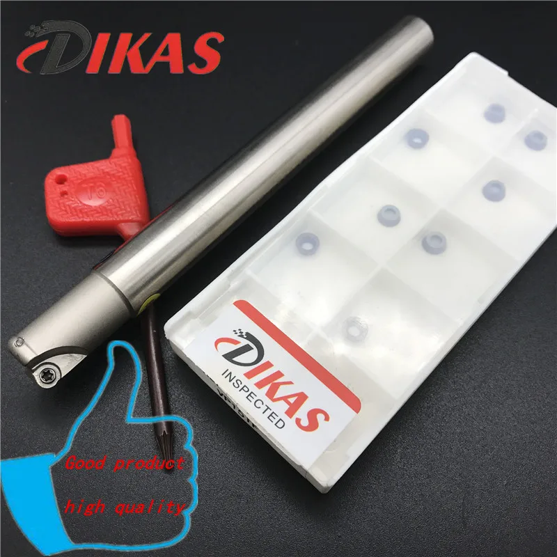 1PCS Milling cutter holder ERX2.5R12D12d120L2T and 10pcs RDMW0501MO