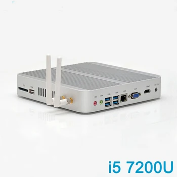 

Intel Core i5 7200U Mini PC Windows 10 7th Gen Kaby Lake Fanless Mini Computer with 4K HD Graphics 620 300M Wifi VGA HDMI TV Box