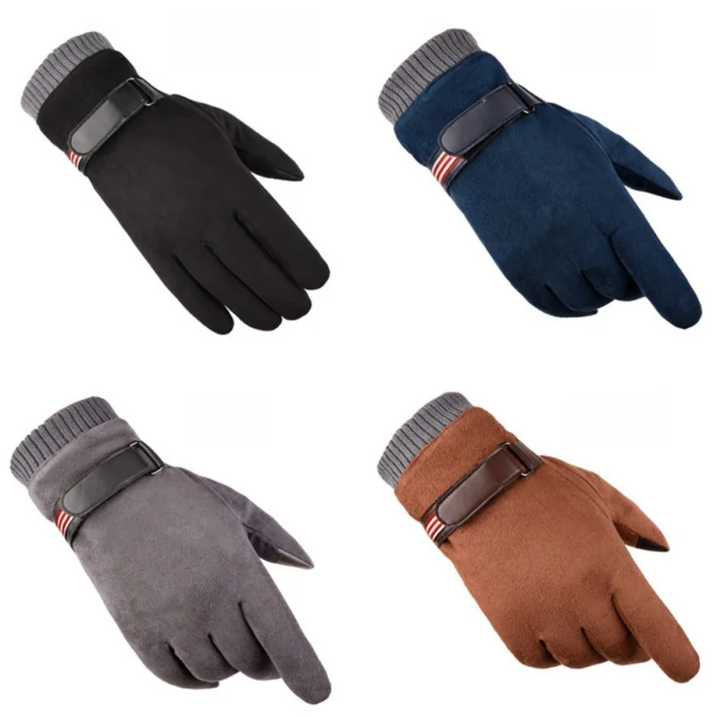 Спорт на открытом воздухе Для женщин Для мужчин Сенсорный экран перчатки Зимние перчатки Осень Теплый запястье водительские перчатки ветрозащитные лыжные перчатки