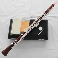 Профессиональная Роза деревянный материал oboe посеребренный C Ключ Деревянный чехол