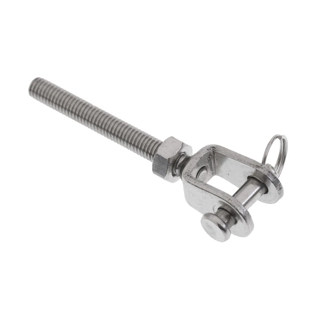 M5 M6 M8 M10 M12 Marine Stainless Steel Jaw Open Bolt & Nut Replacement Turnbuckle Rigging Screw for Kayak Canoe Boat Dinghy