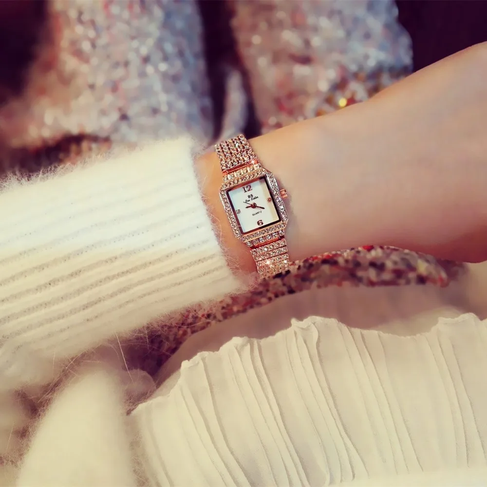Часы женские блестящие со стразами|mujer|mujer reloj |