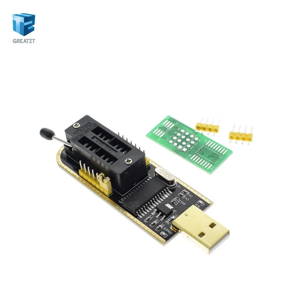 YUYANG CH341A 24 25 серии EEPROM флэш-память биос USB программист модуль+ SOIC8 SOP8 тестовый зажим для EEPROM 93CXX/25CXX/24CXX - Цвет: CH341A