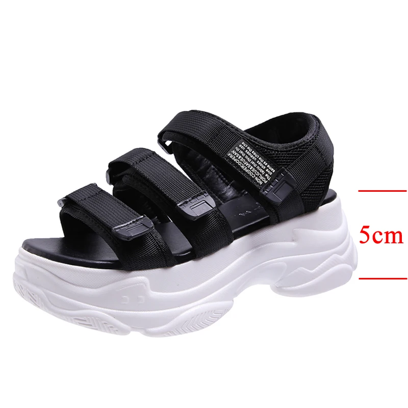 Leather Platform Chunky Sandals Women 2019 Summer Women's Shoes Fashion Buckle Thick Soled Casual Sandals Woman Beach Sandals Leather Platform Chunky Sandals Women 2019 Summer Women's Shoes Fashion Buckle Thick Soled Casual Sandals Woman Beach Sandals