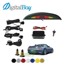 Digitalboy 12 В Автомобиля Датчик Парковки с 4 Датчиками СВЕТОДИОДНЫЙ Подсветка Дисплея Обратный Резервный Радар Парковки Монитор Детектора Системы