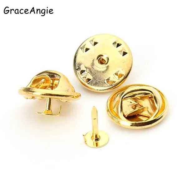 GraceAngie 50 шт./лот Античная бронзовая Бабочка держатель Пряжка Pin DIY аксессуары с лацканами Squeeze брошь застежка сцепления знак ювелирные