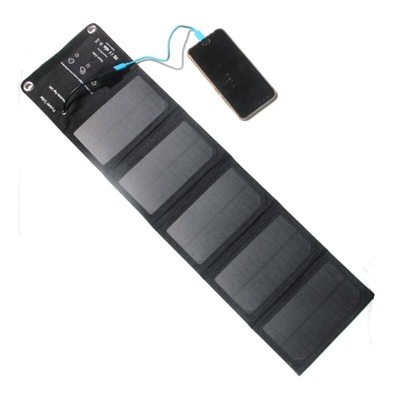 10 W 2A наружные складные солнечные панели солнечные зарядные устройства портативный источник батареи USB выход один-силиконовые Стразы водонепроницаемый