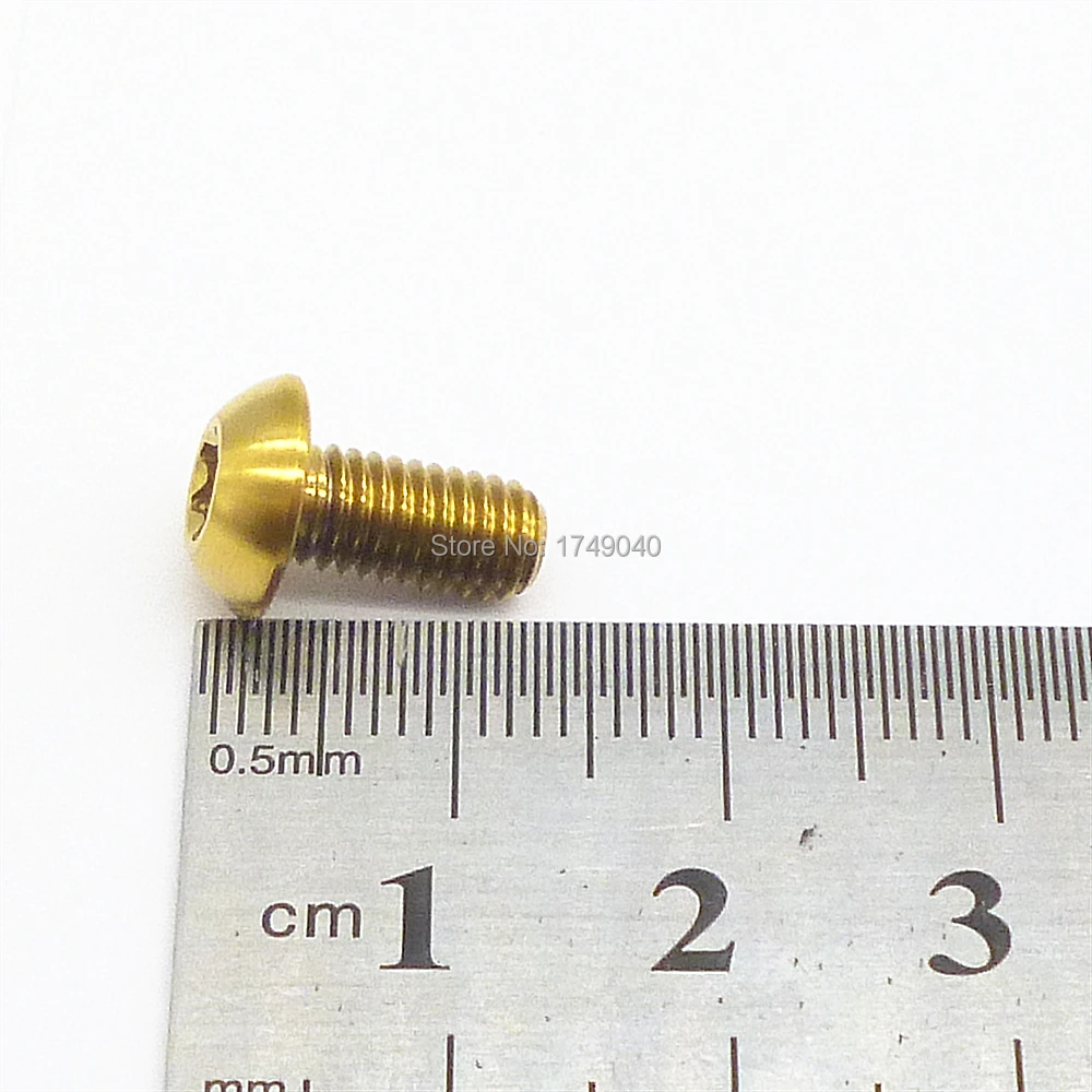 Болты дискового тормоза M5x10mm из титанового сплава 12 шт. винты для бутылок с водой