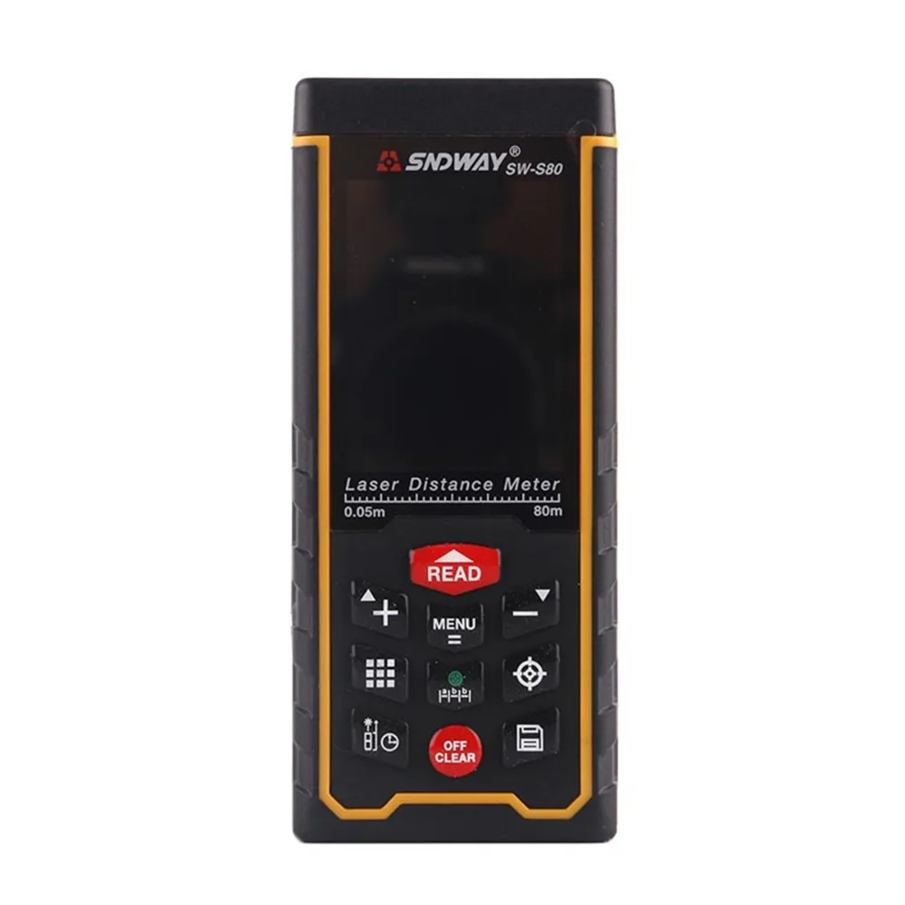 Оригинальный SNDWAY лазерный дальномер 120 м SW S120 S80 Камера USB пузырьковый уровень