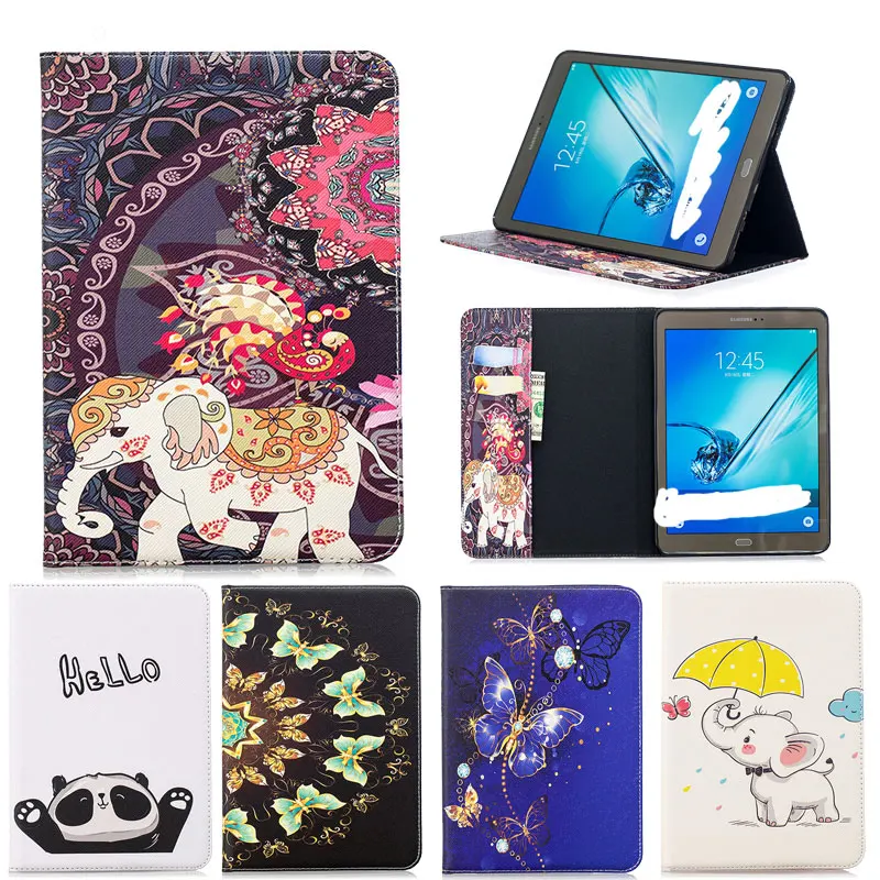 

Stand Tablet Case For Samsung Galaxy Tab S2 9.7 T810 T815 Soft TPU Leather Case For Funda Samsung Tab S2 9.7 SM-T810 Flip Cover