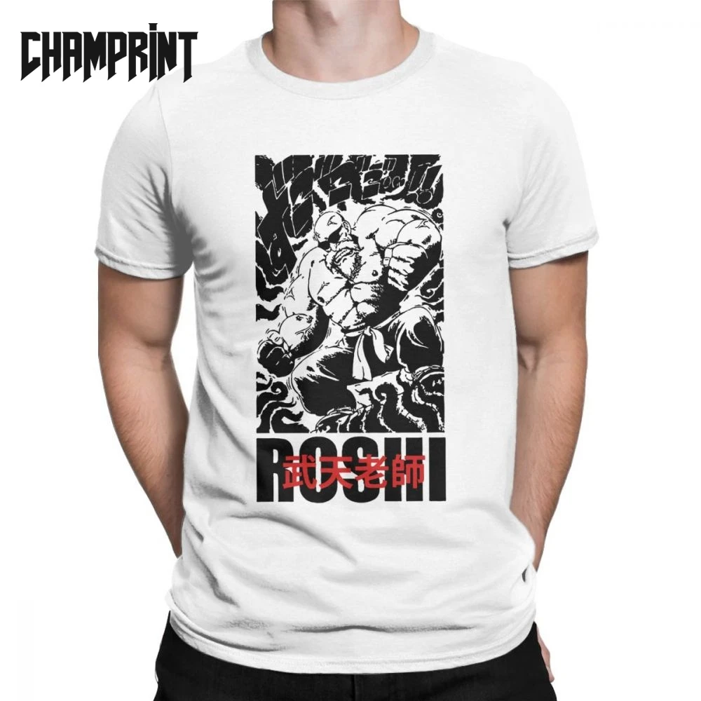 

Roshi Dragon Ball Men's T Shirts Goku Super Saiyan Vegeta Dbz Anime Ultra Son Harajuku Tees Short Sleeve T-Shirts 100% Cotton