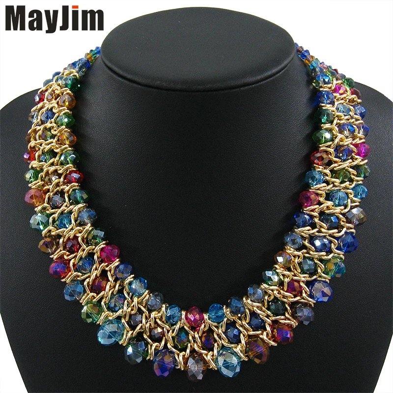 Заявление ожерелье женская мода 2017 vintage choker воротник золотая цепь большой