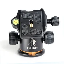 Promo offer beike BK-03 Aluminum Alloy Tripod ball head / With Quick Release Plate &Two levels &1/4 screw Maximum Load 8KG For Benro