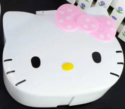 hello kitty Зеркало макияж шкатулка yey-E1027-3 - Цвет: Pink