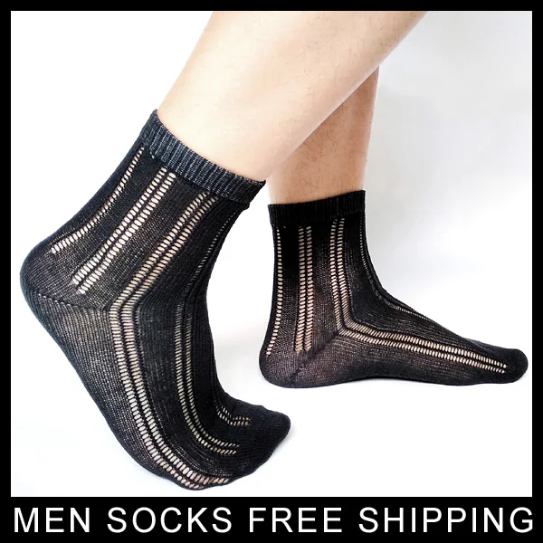Сексуальные мужские сетчатые носки хлопковые официальные платья Костюмы мужские носки брендовые рыбки Сетка новый стиль высокое качество