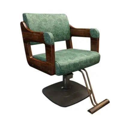 Wood Salon Chair Barber Shop Dedicated Hair Chair High-end Hair Salon Chair Wood Hot Dyeing Chair