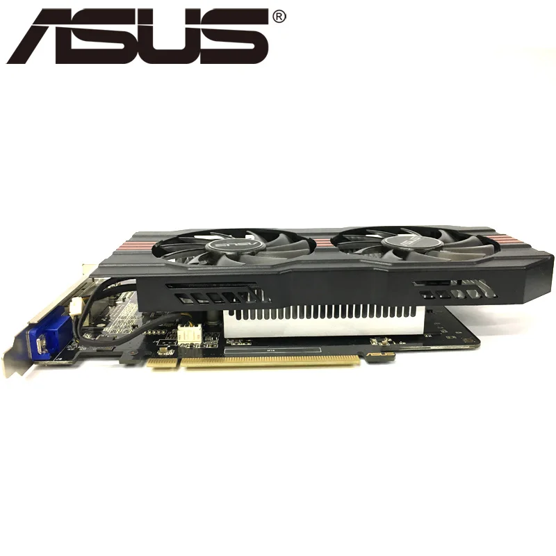 Видеокарта ASUS GTX650 Ti 1 ГБ 650 бит GDDR5 видеокарты для nVIDIA Geforce GTX 750 б/у VGA карты мощнее