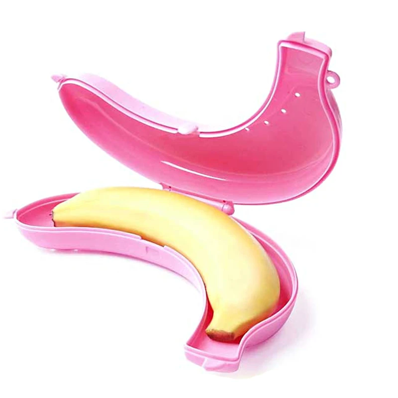 

Fruit Banana Protector Box For Kids Protect Fruit Case Holder Case Outdoor Travel Lunch Container Storage Box