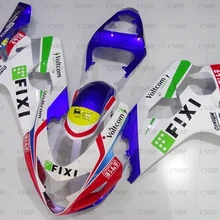 GSXR 600 2004 комплекты обтекателей GSX R 750 2004-2005 K4 Белый Синий FIXI Пластиковые обтекатели для Suzuki GSXR750 05 обтекатель