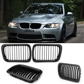 

1pair ABS Front Hood Kidney Grille Grills Gloss Black Fit BMW E36 3-Series 1997 1998 1999 Auto Car Styling