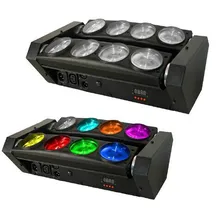 RGBW 8x10 Вт Quad 4в1 CREE светодиодный движущаяся головка луч паук бар эффект светодиодный дискотечный DMX Звук стробоскоп лазерные Вечерние огни