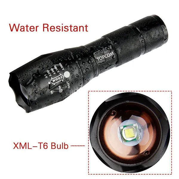 Military Grade Tactical Flashlight - G700 Flashlight with Nylon Holster image 2