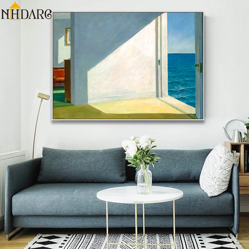 

Rooms by The Sea Landscape Artwork Reproduction Canvas Print Painting Poster Art Wall Pictures For Living Room Home Decor