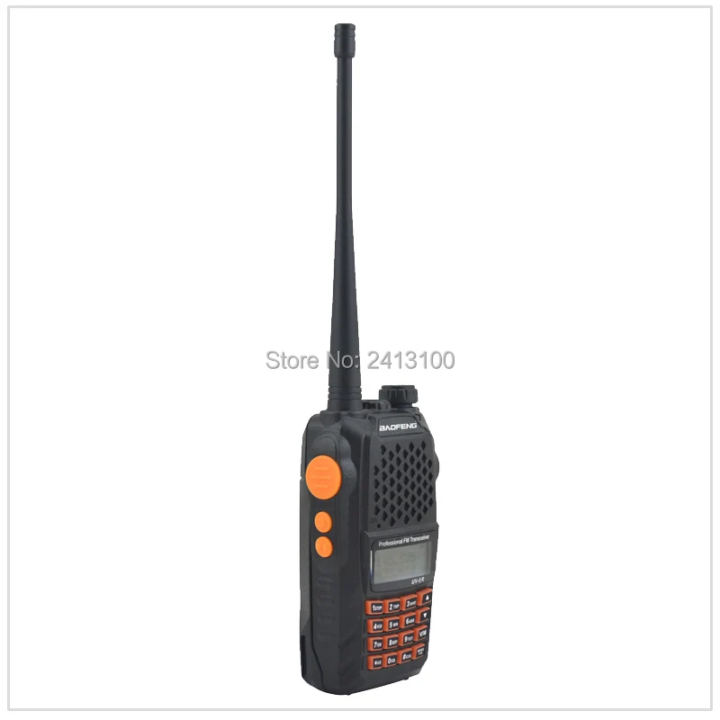 Рация Baofeng Двухдиапазонная радио Baofeng UV-6R VHF/UHF 136-174MHz& 400-520MHz двухстороннее радио fm-приемопередатчик с наушником