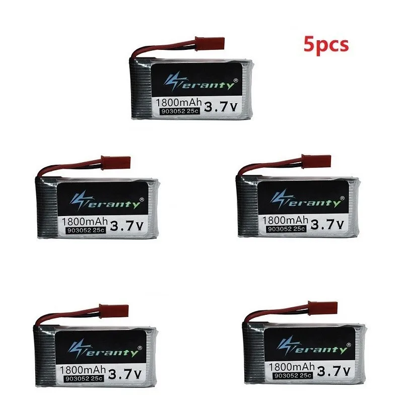 3,7 v 1800mAh литий-полимерный Батарея для KY601S SYMA X5 X5S X5C X5SC X5SH X5SW X5HW X5UW M18 H5P HQ898 H11D H11C вертолет Батарея 1-10 шт - Цвет: Цвет: желтый