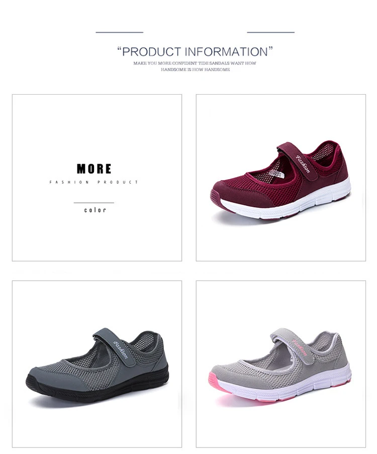 Breathable Mesh Women flats New Hook & Loop Moccasins mother shoes comfortable Casual summer women loafers shoes 2018 DBT1009 1