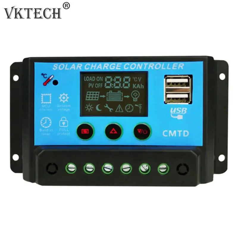 

11.1V 20A Charge Overdischarge 9V Lithium Battery Solar Charging Controller