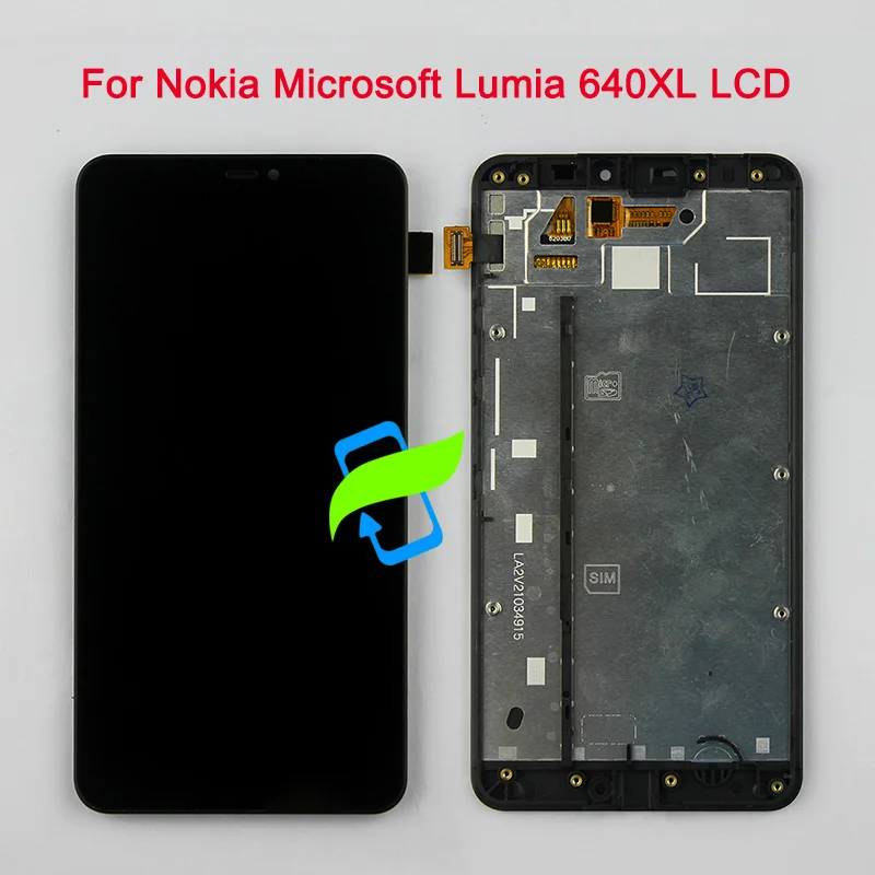 

Original Quality For Nokia Microsoft Lumia 640XL 640 XL LCD Display Touch Screen Digitizer Assembly w Frame For NOKIA 640XL LCD