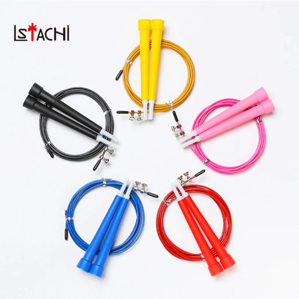 

LSTACHi NEW Steel Wire Skipping Skip Adjustable Jump Rope Crossfit Fitnesss Equimpment Exercise Workout 3 Meters